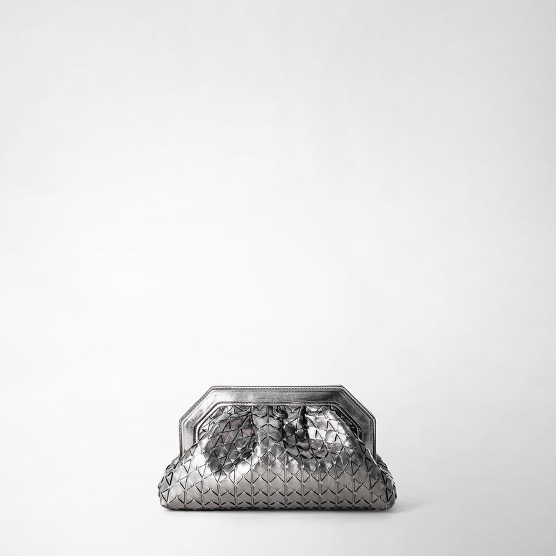 Serapian Secret Clutch Bag In Mosaico Ruthenium