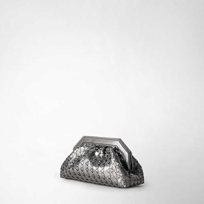 Serapian Secret Clutch Bag In Mosaico Ruthenium