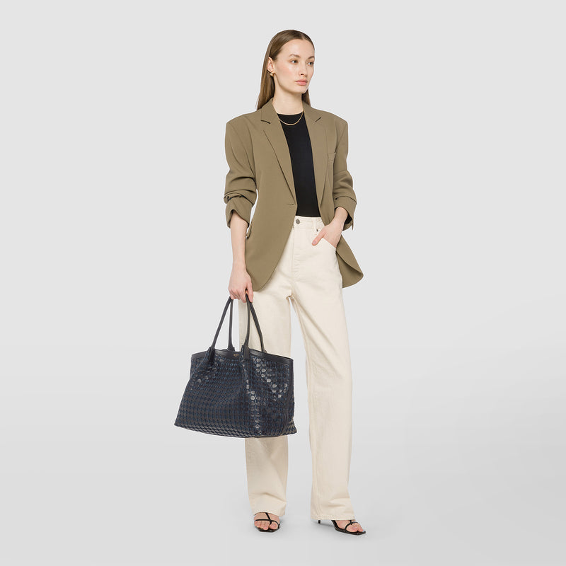 Serapian Secret tote bag in mosaico midnight blue