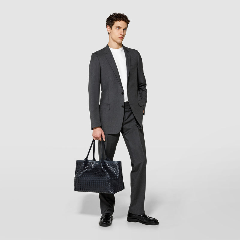 Serapian Secret tote bag in mosaico navy blue