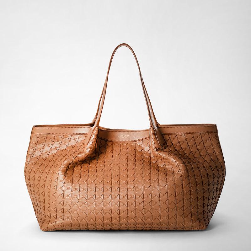 Serapian Secret Tote Bag In Mosaico Tan