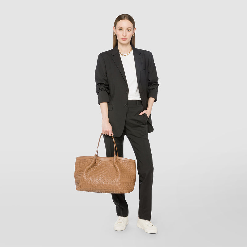 Serapian Secret tote bag in mosaico tan