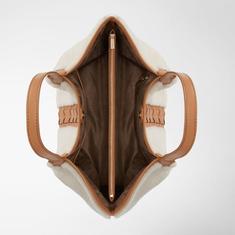 Serapian TOTE BAG SECRET IN SHEARLING