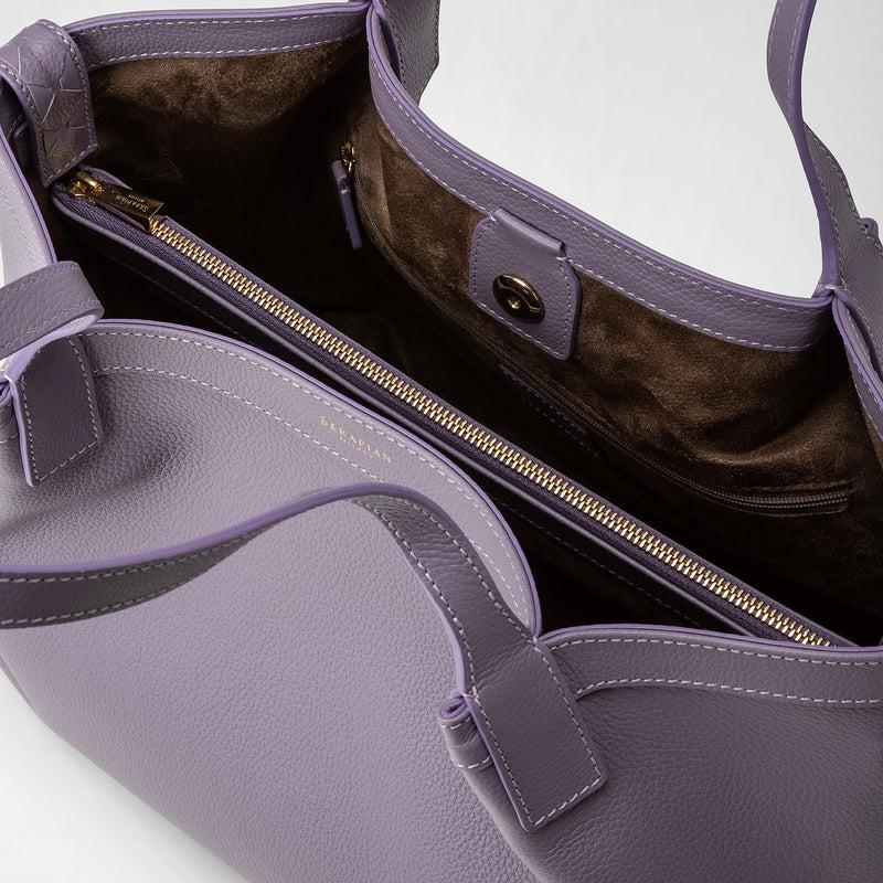 Serapian TOTE BAG SECRET PICCOLA IN PELLE RUGIADA