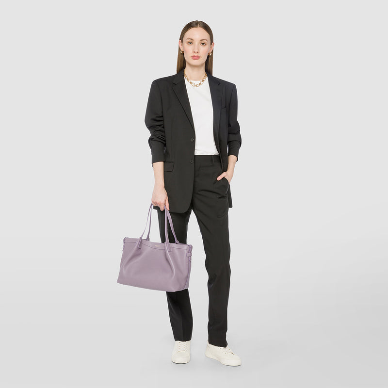 Serapian TOTE BAG SECRET PICCOLA IN PELLE RUGIADA