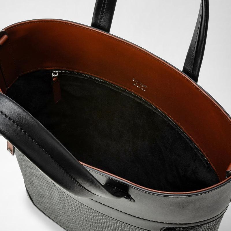Serapian TOTE BAG VERTICALE IN STEPAN 72
