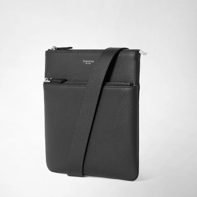 Serapian TRACOLLA PIATTA IN PELLE CACHEMIRE