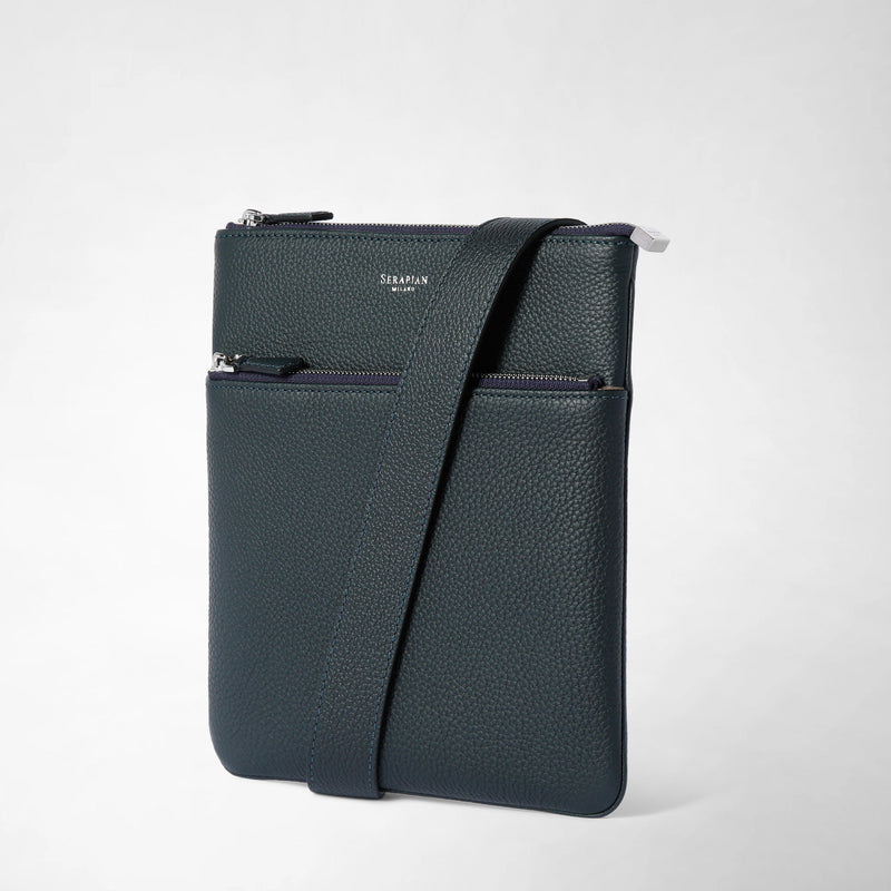 Serapian TRACOLLA PIATTA IN PELLE CACHEMIRE