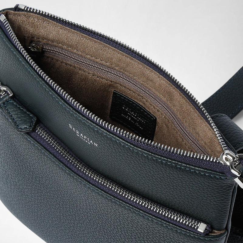 Serapian TRACOLLA PIATTA IN PELLE CACHEMIRE