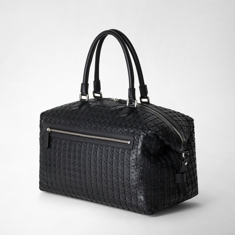 Serapian Travel Bag In Mosaico Black