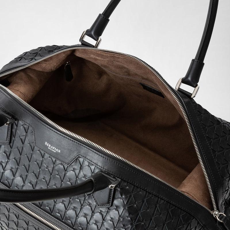 Serapian Travel Bag In Mosaico Black