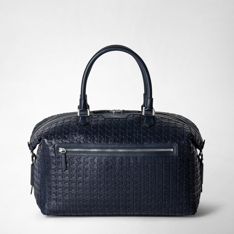 Serapian Travel Bag In Mosaico Navy Blue