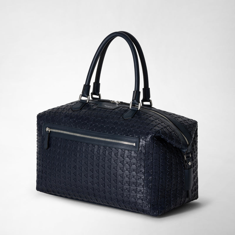 Serapian Travel Bag In Mosaico Navy Blue