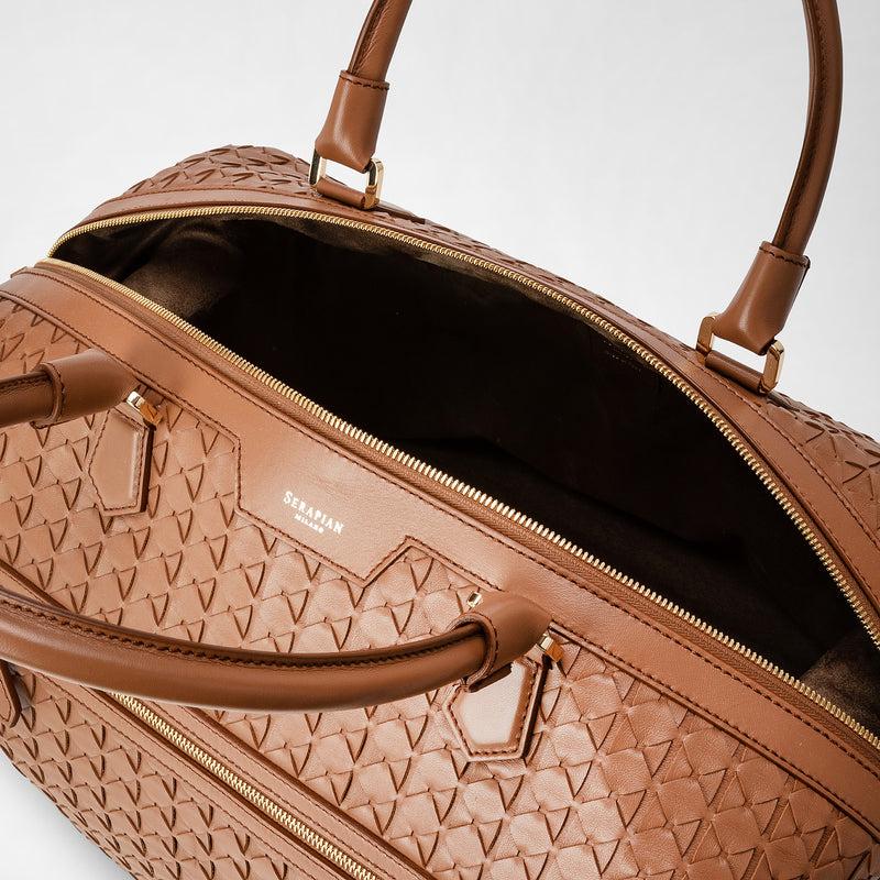 Serapian Travel Bag In Mosaico Tan