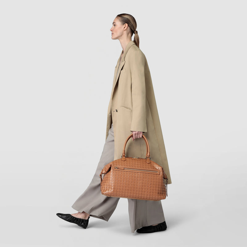 Serapian Travel bag in mosaico tan