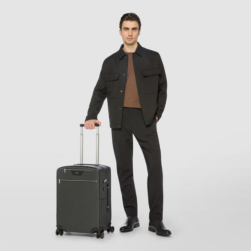 Serapian Trolley da cabina in stepan asfalto-nero