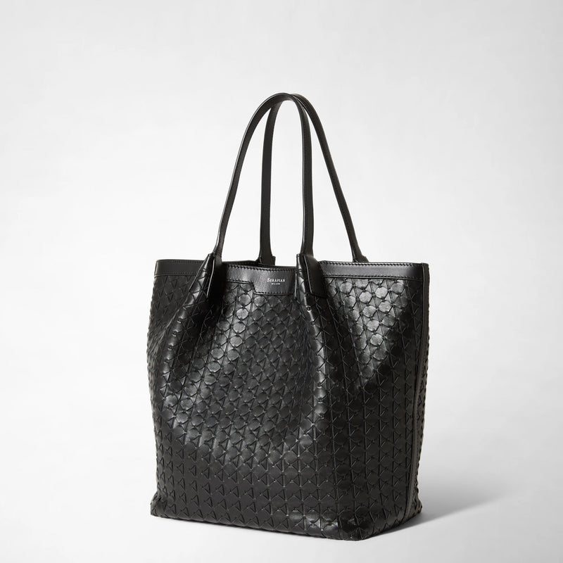 Serapian VERTICAL SECRET TOTE BAG IN MOSAICO