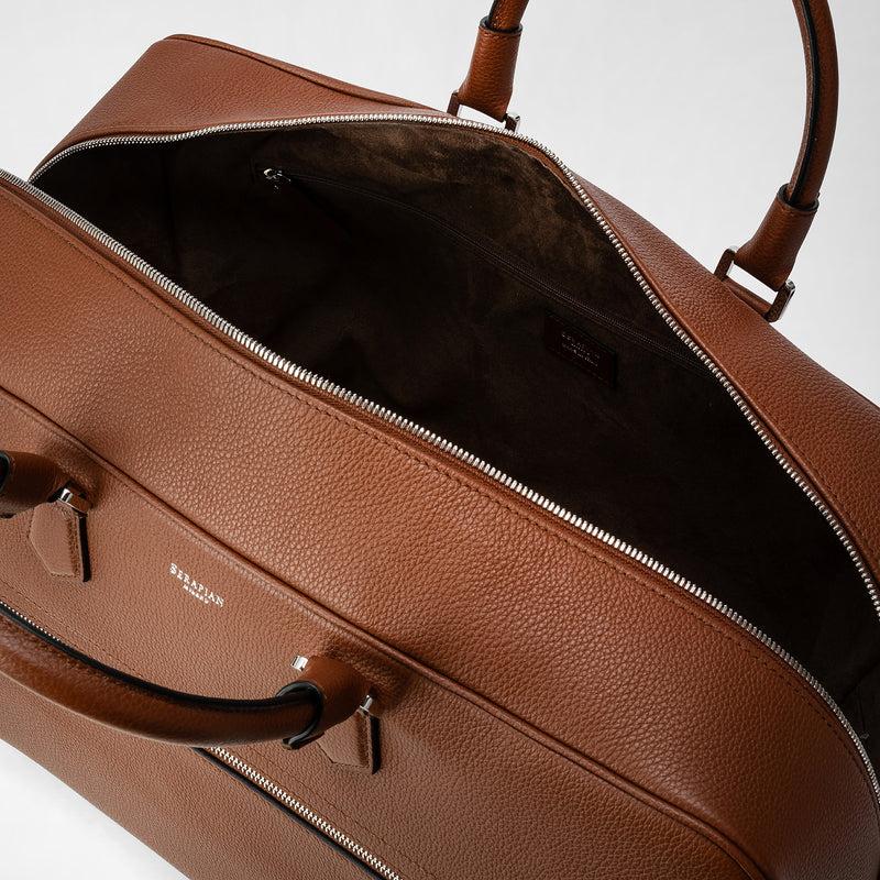 Serapian WEEKENDER MEDIA IN PELLE CACHEMIRE