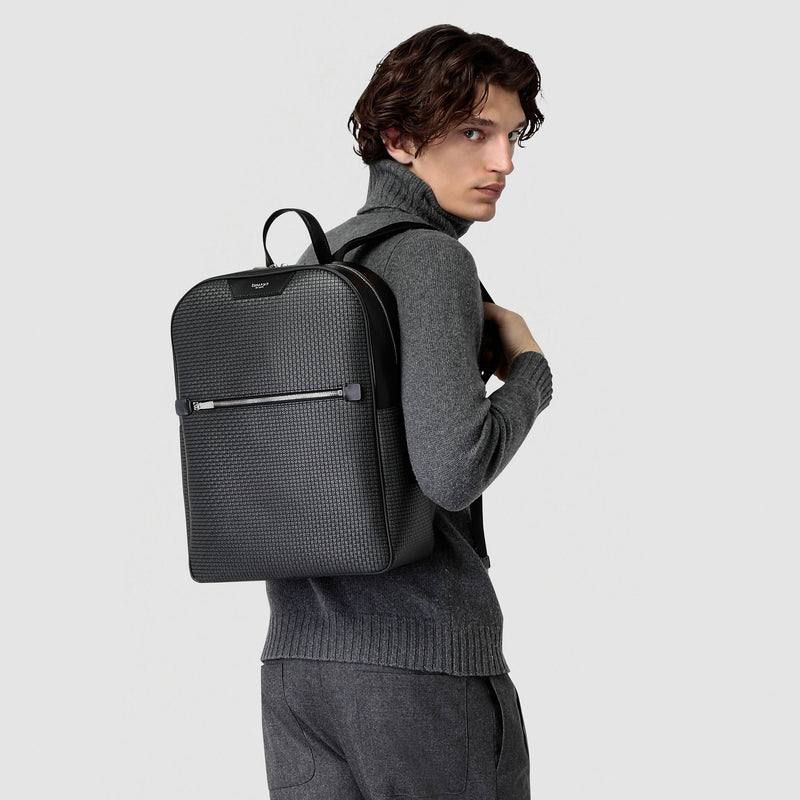 Serapian Zaino in stepan asfalto-nero