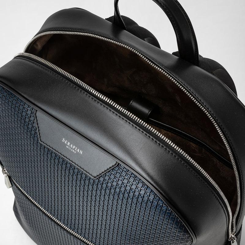 Serapian Zaino In Stepan Blu Oceano-nero
