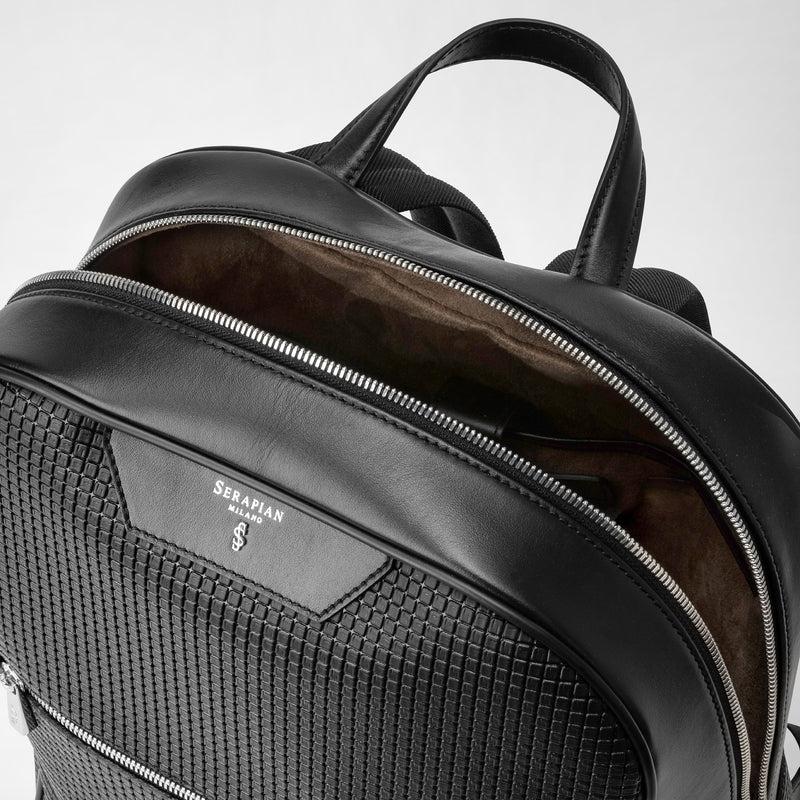 Serapian Zaino In Stepan Nero-nero Eclissi