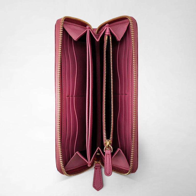 Serapian Zip-around Wallet In Mosaico Petal