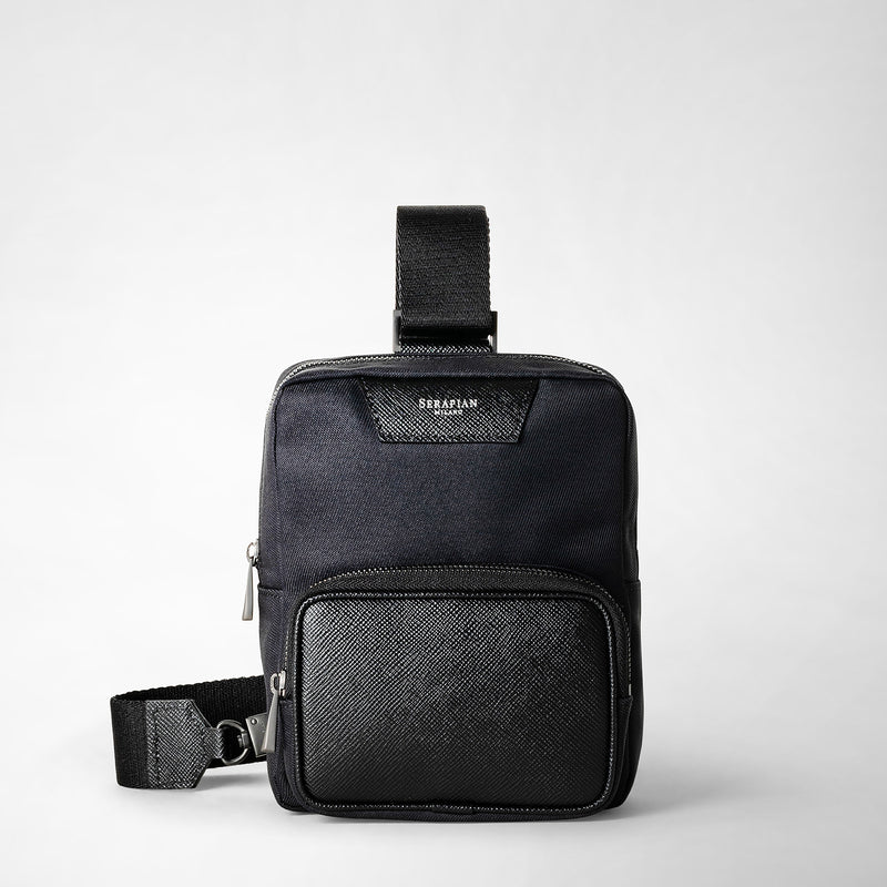 Serapian Sling Bag Recycled Twill Evoluzione Eclipse Black