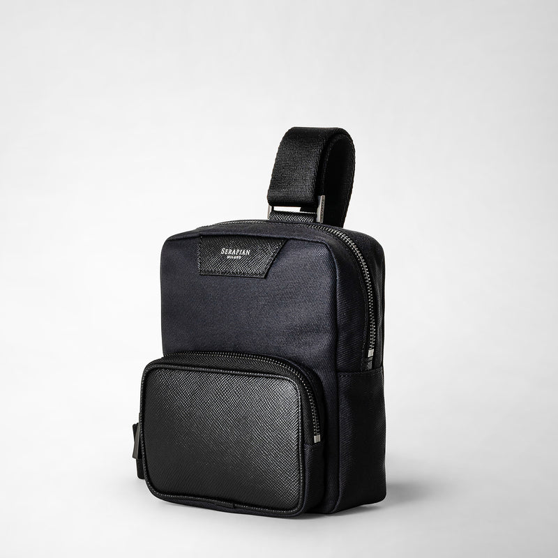 Serapian Sling Bag Recycled Twill Evoluzione Eclipse Black