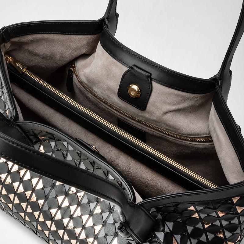 Serapian TOTE BAG SECRET PICCOLA IN MOSAICO MESTIERI D'ARTE