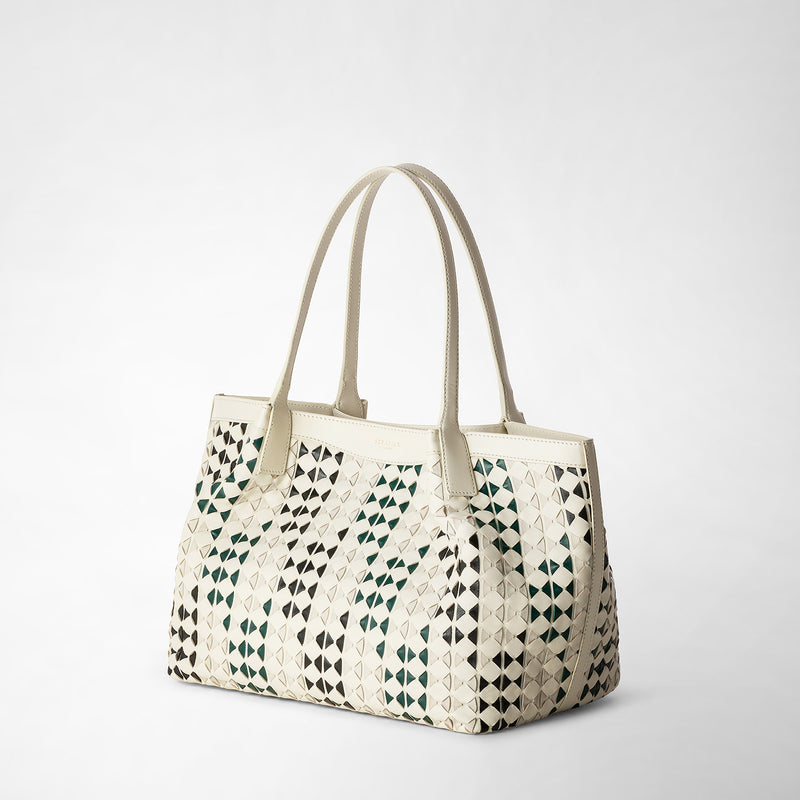 Serapian TOTE BAG SECRET PICCOLA IN MOSAICO MESTIERI D'ARTE