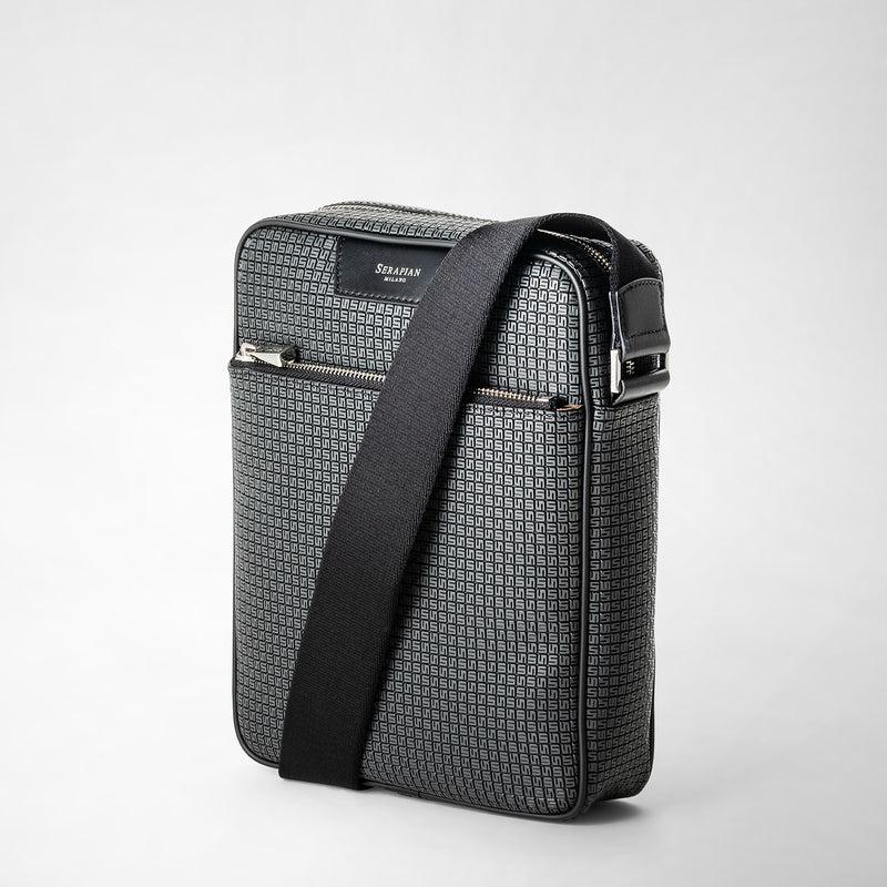 Serapian Tracolla North South In Stepan Asfalto-nero