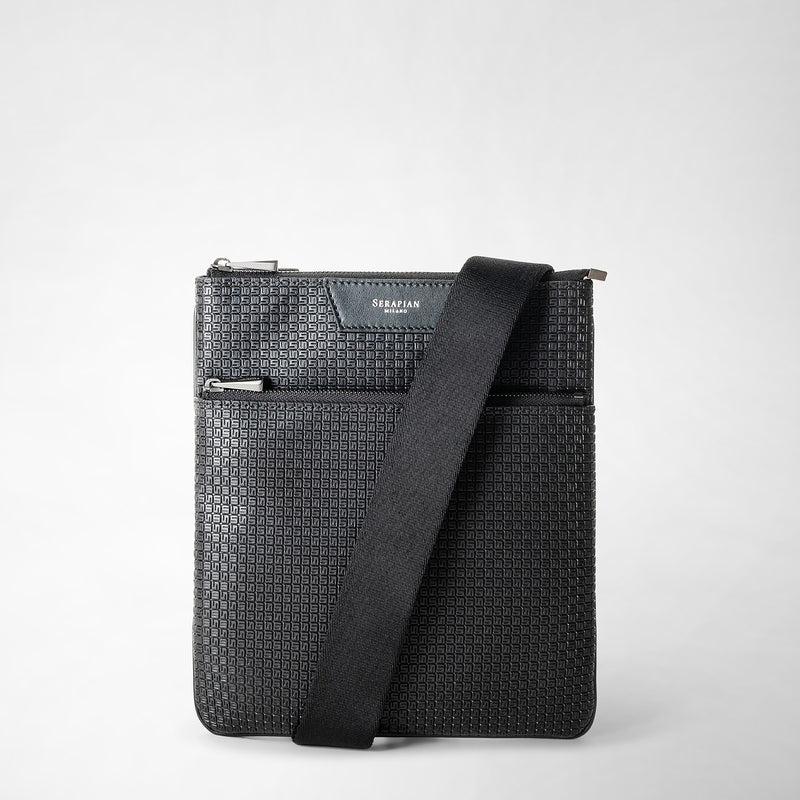 Serapian Tracolla Piatta In Stepan Nero-nero Eclissi