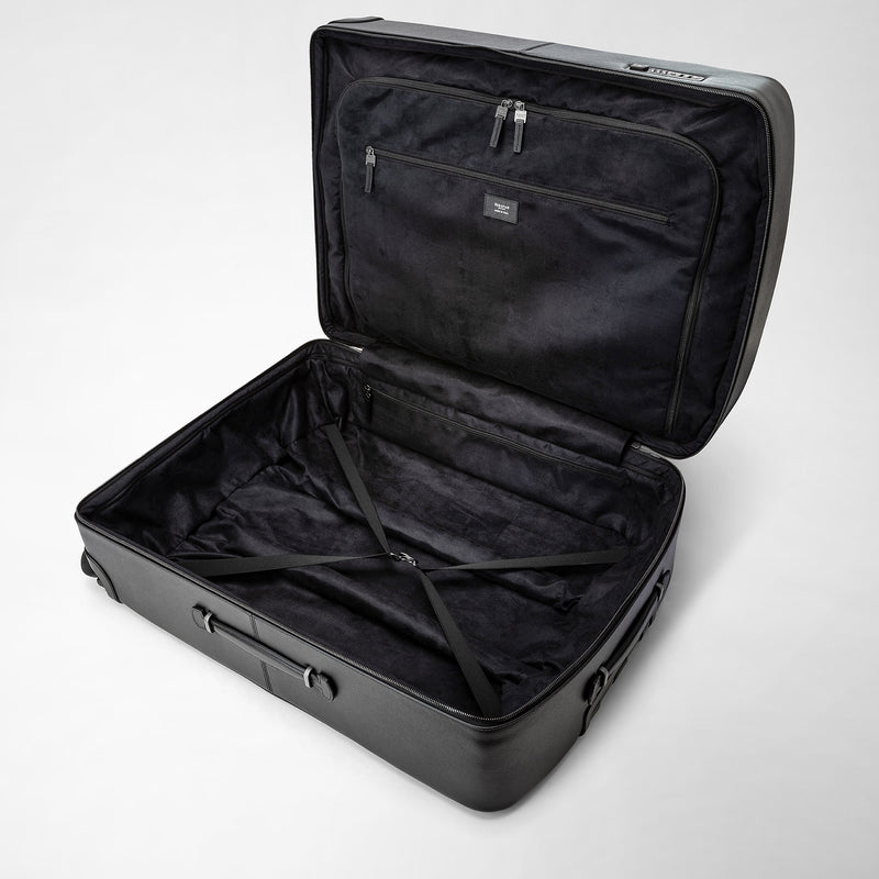 Serapian Trolley Grande In Pelle Evoluzione Nero Eclissi