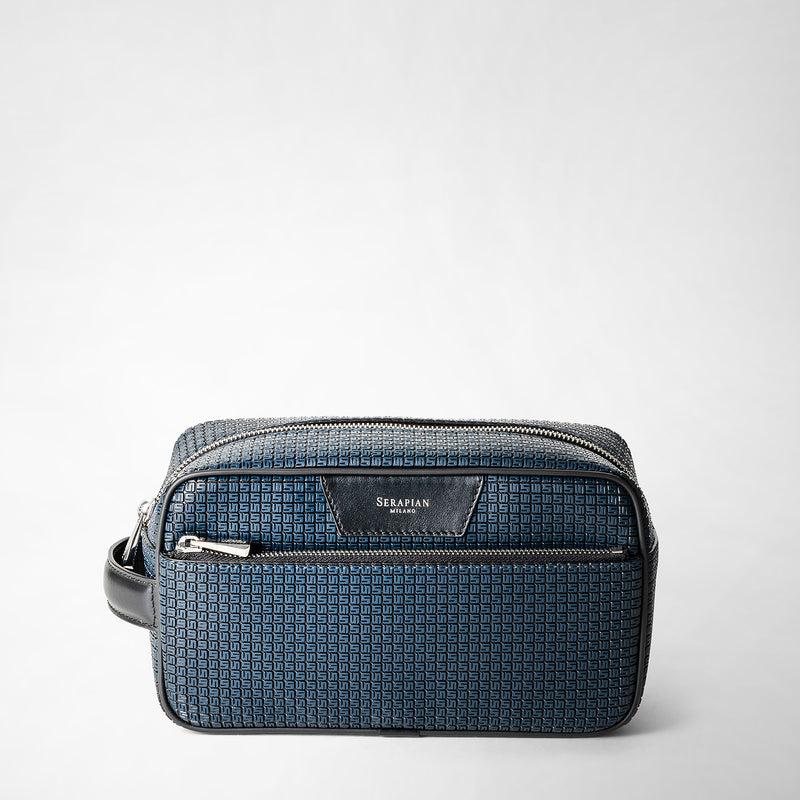 Serapian Trousse Da Bagno In Stepan Blu Oceano-nero