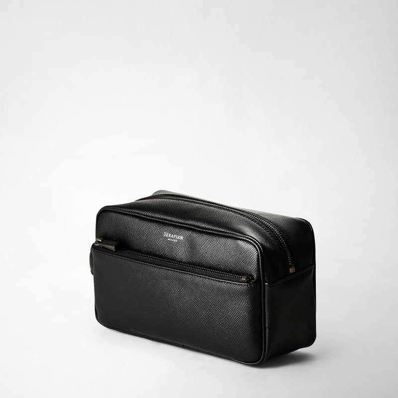 Serapian Wash Bag Recycled Twill Evoluzione Eclipse Black