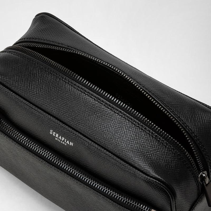 Serapian Wash Bag Recycled Twill Evoluzione Eclipse Black