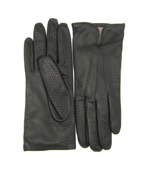 Sermoneta Gloves Guanti In Nappa Foderato Cashmere Nero