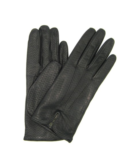 Sermoneta Gloves Guanti in Nappa foderato cashmere Nero