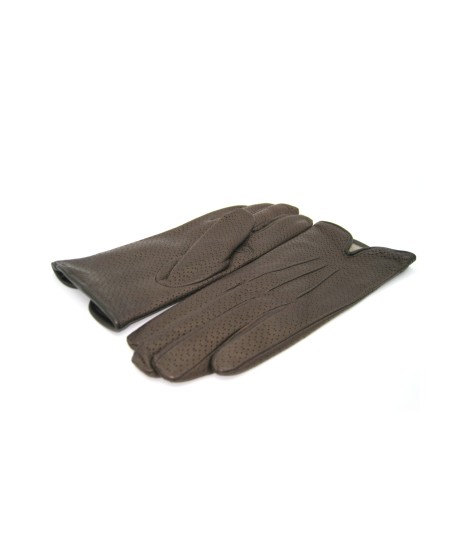 Sermoneta Gloves Guanti In Nappa Foderato Cashmere Testa Di Moro