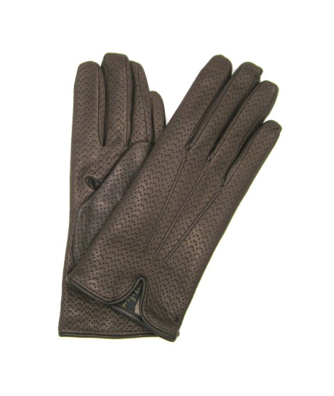 Sermoneta Gloves Guanti in Nappa foderato cashmere Testa di Moro