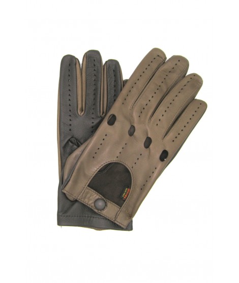 Sermoneta Gloves Guanto da Guida in Nappa con palmo Touch Moro/Fango