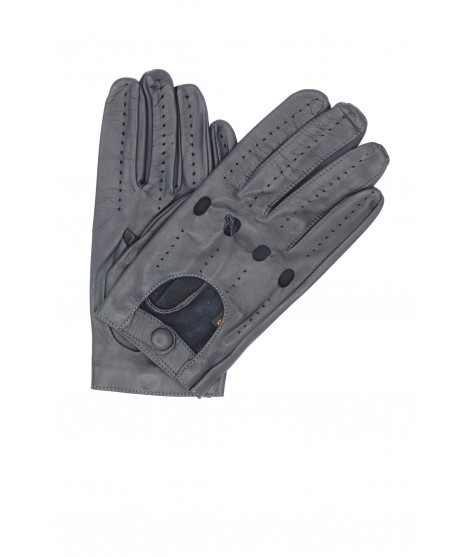 Sermoneta Gloves Guanto da Guida in Nappa dita intere Grigio