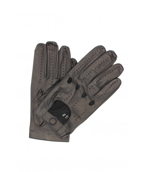 Sermoneta Gloves Guanto da Guida in Nappa dita intere Nero