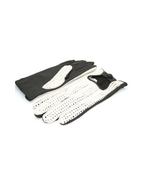 Sermoneta Gloves Guanto Guida In Nappa E Corda Dita Intere T.Moro