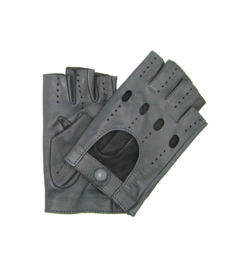 Sermoneta Gloves Guanto Guida in Nappa mezze dita Grigio