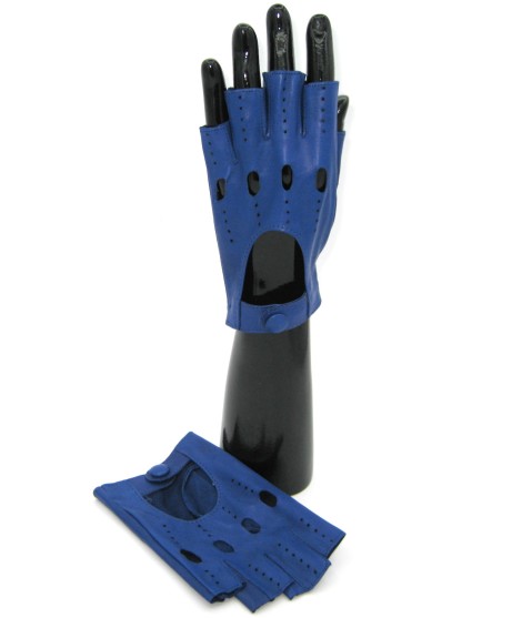 Sermoneta Gloves Guanto Guida In Nappa Mezze Dita Royal