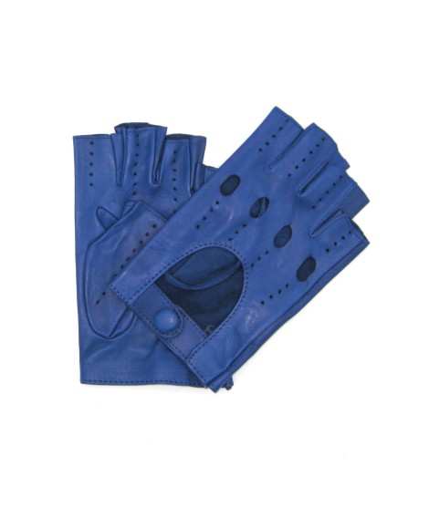 Sermoneta Gloves Guanto Guida in Nappa mezze dita Royal