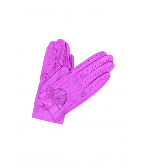 Sermoneta Gloves Guanto Guida in Nappa sfoderato dita intere Fucsia