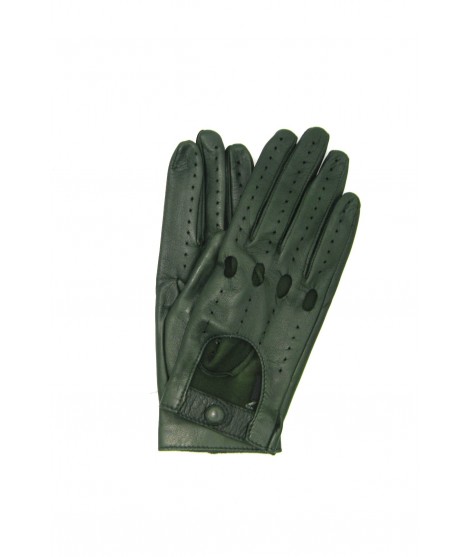 Sermoneta Gloves Guanto Guida in Nappa sfoderato dita intere Verde oliva