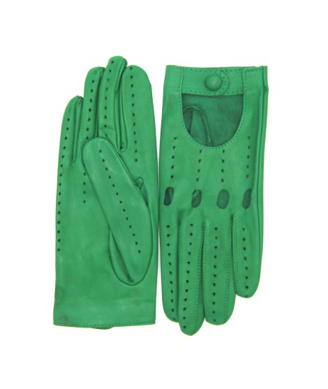 Sermoneta Gloves Guanto Guida Sfoderato Dita Intere Verde Smeraldo